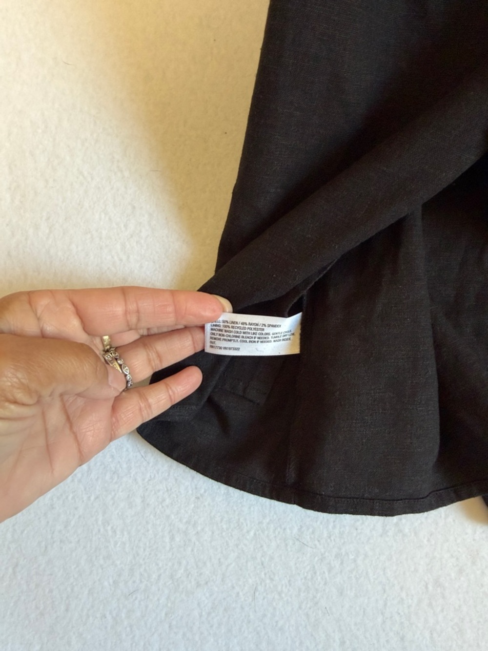 NWT wild fable Black Strapless Linen Blend Midi Sundress - Picture 7 of 9